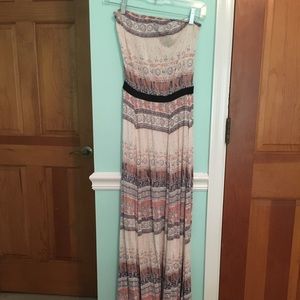 Strapless maxi dress size XS by eoote.
